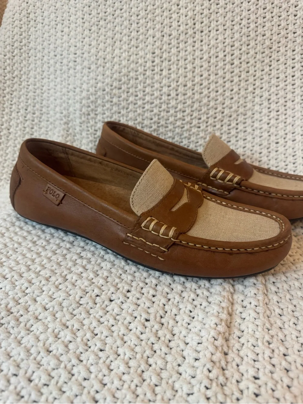 Polo Ralph Lauren Leather Driving Loafers Size 11.5D